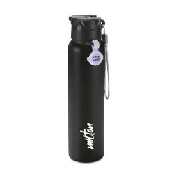 MILTON Sipstar 1000 SS Water Bottle | 875ml Sipper with Spout, Leak Proof, Name Tag | Single Wall