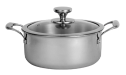 NIRLON Triply Platinium  stainless Steel  Casserole 20cm