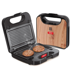 MILTON Sandwich & Grill 2-IN-1 - 850W Sandwich Maker with Detachable Plates