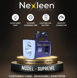 Nexleen SUPREME 50W Torch - 1KM Range, 6-Month Charge