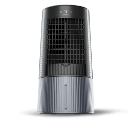 Symphony Duet-i 6 Litre Grey Tabletop Personal Kitchen Cooling Fan with Honeycomb Pad for Home & Office