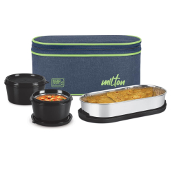 Milton Regal Meal Lunch Box – 3 Microwave Safe Containers with Insulated Bag