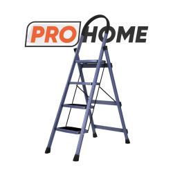 Pro Home Vetro Premium Steel Foldable Ladder 4 Step (Blue)