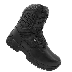 Allen Cooper Stealth Plain Toe Combat Boot High Ankle Rubber Sole Size 09 UK/India Black, AC-6078