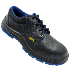 JAMA JB041 Phoenix Steel Toe Leather Safety Shoes for Men Black, Size 06UK/India