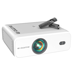 E GATE FireFlix 7X Dual OS Projector Android+ Free FTS, 100% Dust Free, 700 ISO Lumens, Certified Netflix, Hotstar etc, Native 1080P & 4K HDR, Fully Automatic, 2GB-32GB, 2XHDMI-ARC, EGate S9 Pro