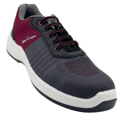 Allen Cooper Composite Toe Safety Shoes Low Ankle PU Sole Size 6 UK/India Grey, ACF 11711