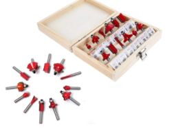 12 / 15pcs Milling Cutter Router Bit Set