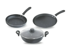 Skyline Non-Stick Cookware Set – Frying Pan, Dosa Tawa & Kadhai Combo for Everyday Cooking