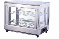 Hotline Plus ERA Delux SS Hot Case | 3-Shelf Commercial Food Warmer | 800W 220V