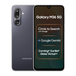 Samsung Galaxy M36 5G (Velvet Black, 8 GB RAM, 128 GB Storage)| Circle to Search| Google Gemini| Corning Gorilla Glass Victus+| 7.7mm Slim| AI Enhanced 50 MP OIS Triple Camera| Unmatched Nightography