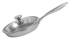 NIRLON  Triply Platinium  stainless Steel Fry Pan 22cm