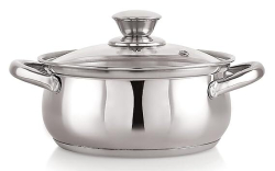 Nirlon Stainless Steel Sandwich Bottom Belly Casserole 16cm