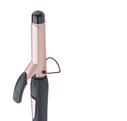 AGARO HC6001 Hair Curler with 25MM Barrel, Rod, Tong, Tourmaline Infused Ceramic Coated Plates, Cool Touch Tip, Fast Heating, for Women, Long and Short Hair Curling, Styling, Black & Rose Gold