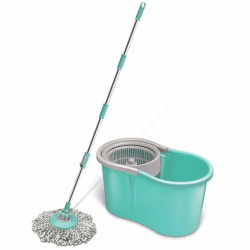 Milton Compact Spin Mop – Microfiber with Steel Wringer