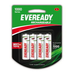 Eveready 700 AA BP4 Rechargeable Battery | Bulk Pack of 4 | High-Capacity NiMH