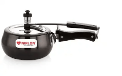Nirlon Induction and Gas Compatible Matka Hard Anodised Inner Lid Pressure Cooker 3L