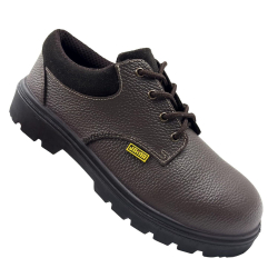 JAMA JS139 Leather Safety Shoe with Steel Toe, Size 08UK/India