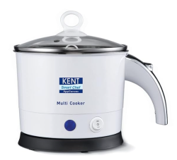 KENT Kettle Multicooker Cum Steamer 1.2 liters 800W| Boiling of Water, Tea,Eggs, Instant Noodle Maker, Steaming idlis, Momos |Inner Stainless Steel without joint and welding & Cool Touch Outer Body