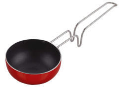 Nirlon Aluminium Non-Stick Gas Compatible Vagaria 11cm Tadka Pan