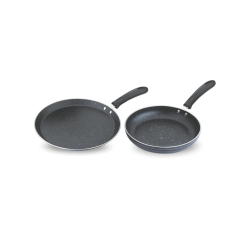 Skyline Non-Stick Cookware Set – 220mm Frying Pan & 250mm Dosa Tawa | Durable & Easy-to-Clean Combo
