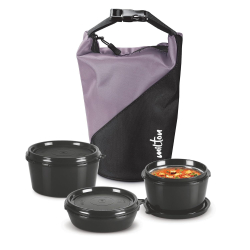 Milton Micro Meal Lunch Box – 3 Microwave Safe Steel Containers
