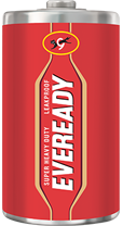 Eveready 1050 Red D Size Battery | R20 Zinc Carbon for Torches & Radios