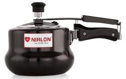 Nirlon Induction and Gas Compatible Handi Hard Anodised Inner Lid Pressure Cooker 5L