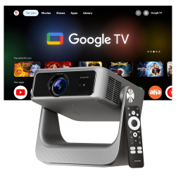 E Gate Zen 7X Google TV Projector | Fully Automatic & 100% Dust-Free | 700 ISO | Dolby Audio | Projector 4K Ultra HD, modulated at 1080p Native | 2GB-16GB | Voice Remote, ChromeCast