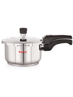 Nirlon Sandwich Bottom Outer Lid Stainless Steel Flat Lid Pressure Cooker 3lt