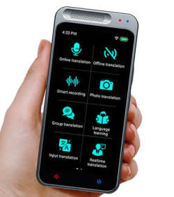 AUSHA Z6 TRANSLATOR (AI Language Translator Device (Wifi/ Offline)