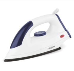 Skyline Dry Iron 1000W Quick Heating Lightweight & Easy Glide Soleplate Comfortable Grip