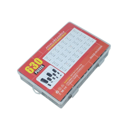 630PCS 0.1uF-1000uF 24 commonly used 630 in-line electrolytic capacitors kit