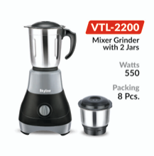 Skyline 550W Mixer Grinder with 2 Stainless Steel Jars | Power-Packed Kitchen Essential