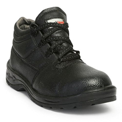 Hillson Rockland Leather Low Ankle Metal Toe Black Work Safety Shoes, Size 10 UK/India