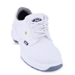 Allen Cooper Steel Toe Washable Safety Shoes Low Ankle PU Sole Size 7 UK/India White, AC-1443