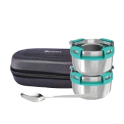 Mumma's Life Macho Lunch Box | Twin 600ml Leak-Proof Containers | Large Capacity