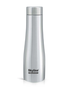 Skyline Premium Single Wall Stainless Steel Water Bottle – 1000ml, Leak-Proof & Durable (With Box)