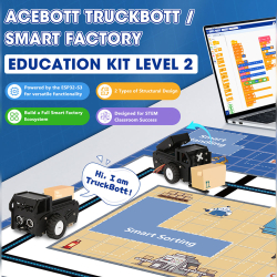 ACEBOTT Smart Factory Education Kit – Level 2 – TruckBott 2 in 1 Projects QE032: without Battery