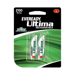 Eveready 2100 AA Rechargeable Batteries | Pack of 2 | Low Self-Discharge | For High-Drain Devices