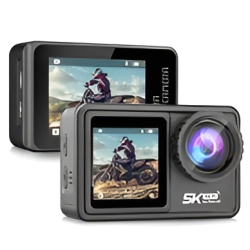AUSHA SPORTS 5K (5k Action Camera with EIS, Remote Control, WiFi, Dual Touch Screen)