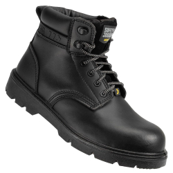 Safety Jogger NX1100 200 J Composite Toe Safety Boot High Ankle PU Sole Black Leather for Industrial use, Size 09 UK/India