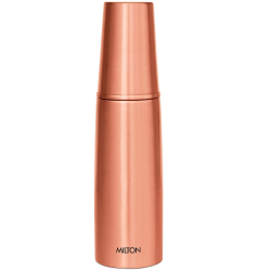 Copper Combo Water Bottle with Tumbler – 99.9% Pure Copper (890 ML)