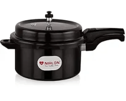 Nirlon Induction and Gas Compatible Classic Hard Anodised Outer Deep Lid Pressure Cooker 7.5L