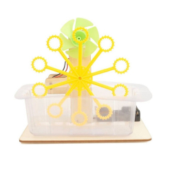 DIY Science Toy Electric Bubble Machine for Kids Without Battery
