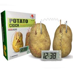 Creative LED Alarm Clock by Potato Lemon Fruit Soft Drink