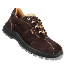 Coffer Safety M1025 Leather Steel Toe Brown Work Safety Shoes Size 11 UK/India