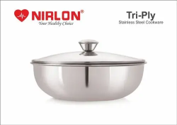 NIRLON Smart Platinum Triply Tasra 22cm