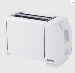 Skyline 750W 2-Slice Pop-Up Toaster with 7 Browning Levels & Cool Touch Body