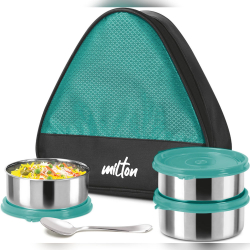 Milton Trident Tiffin – 3 Stainless Steel Containers (960 ml)